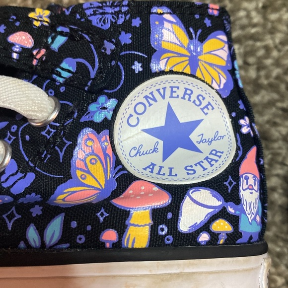 Converse Chuck Taylor All Star High Top Butterfly Sneakers Toddler size 5 - Picture 4 of 6